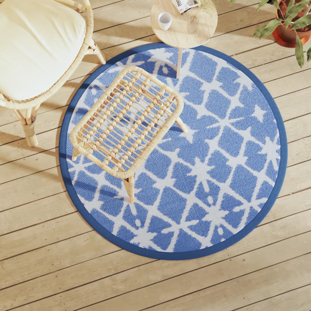 Buitenkleed Arakil Pp Blauw En Wit