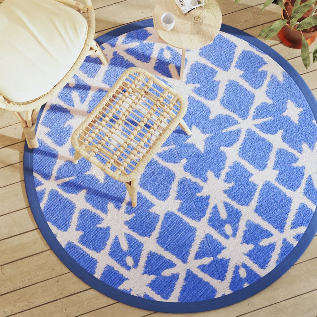Buitenkleed Arakil Pp Blauw En Wit