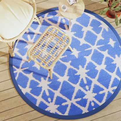 Buitenkleed Arakil Pp Blauw En Wit