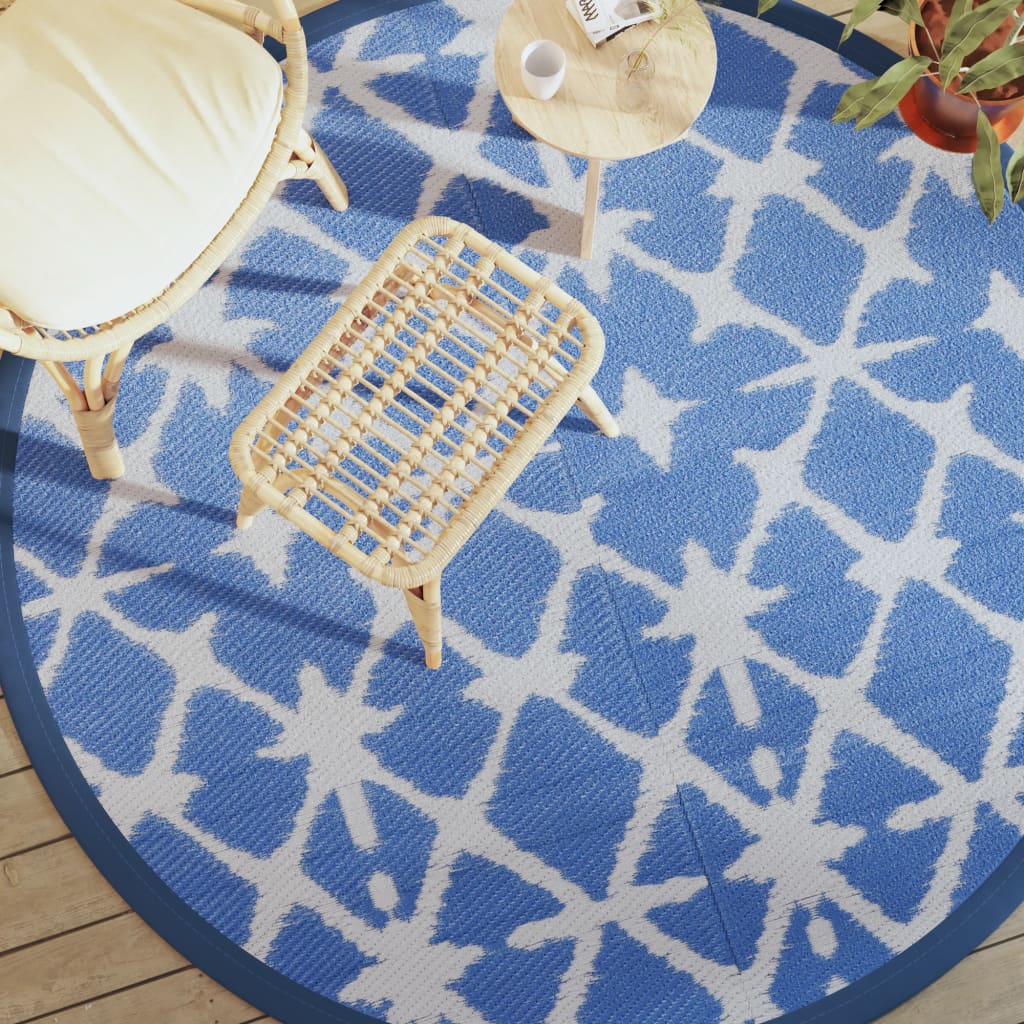 Buitenkleed Arakil Pp Blauw En Wit