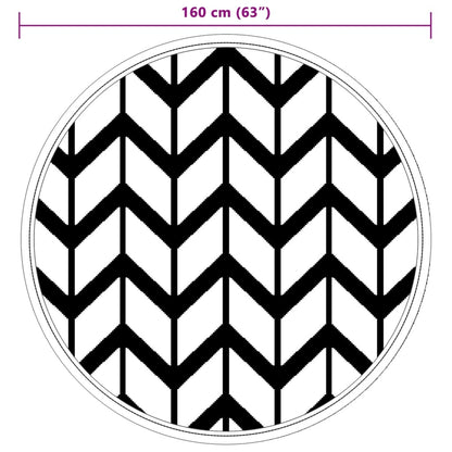 Buitenkleed Arakil Ø160 Cm Polypropeen Wit En Grijs