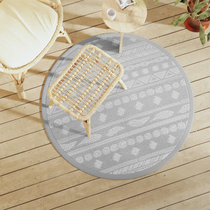 Buitenkleed Arakil Ø120 Cm Pp Grijs Grijs Patroon