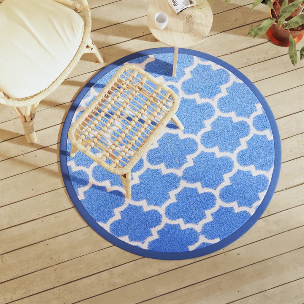 Buitenkleed Arakil Ø160 Cm Polypropeen Blauw