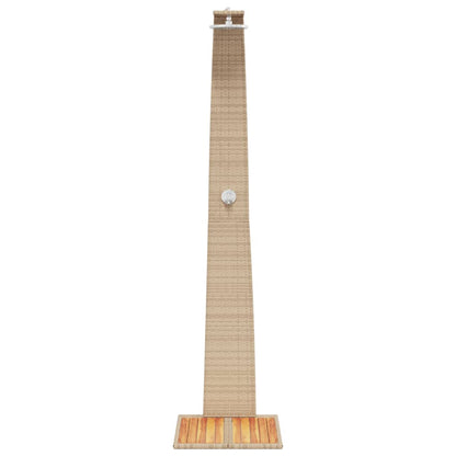 Buitendouche 55X60X224 Cm Poly Rattan En Acaciahout