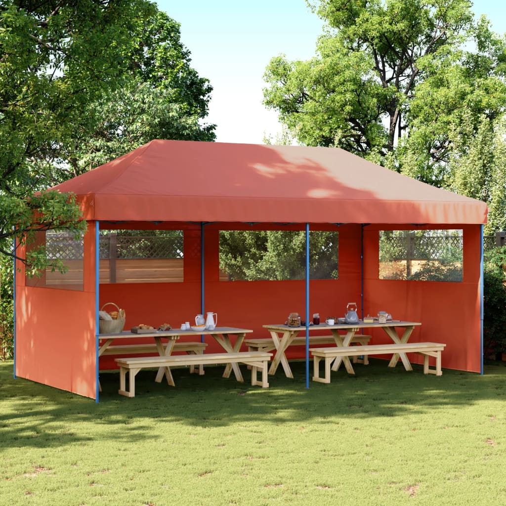 Partytent Inklapbaar Pop-Up Kleurig Terracotta
