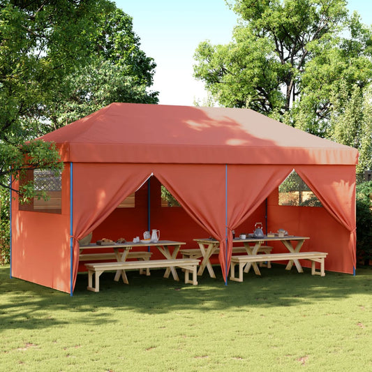 Partytent Inklapbaar Pop-Up Kleurig Terracotta