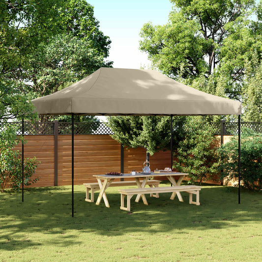 Partytent Inklapbaar Pop-Up 440X292X315 Cm Taupe