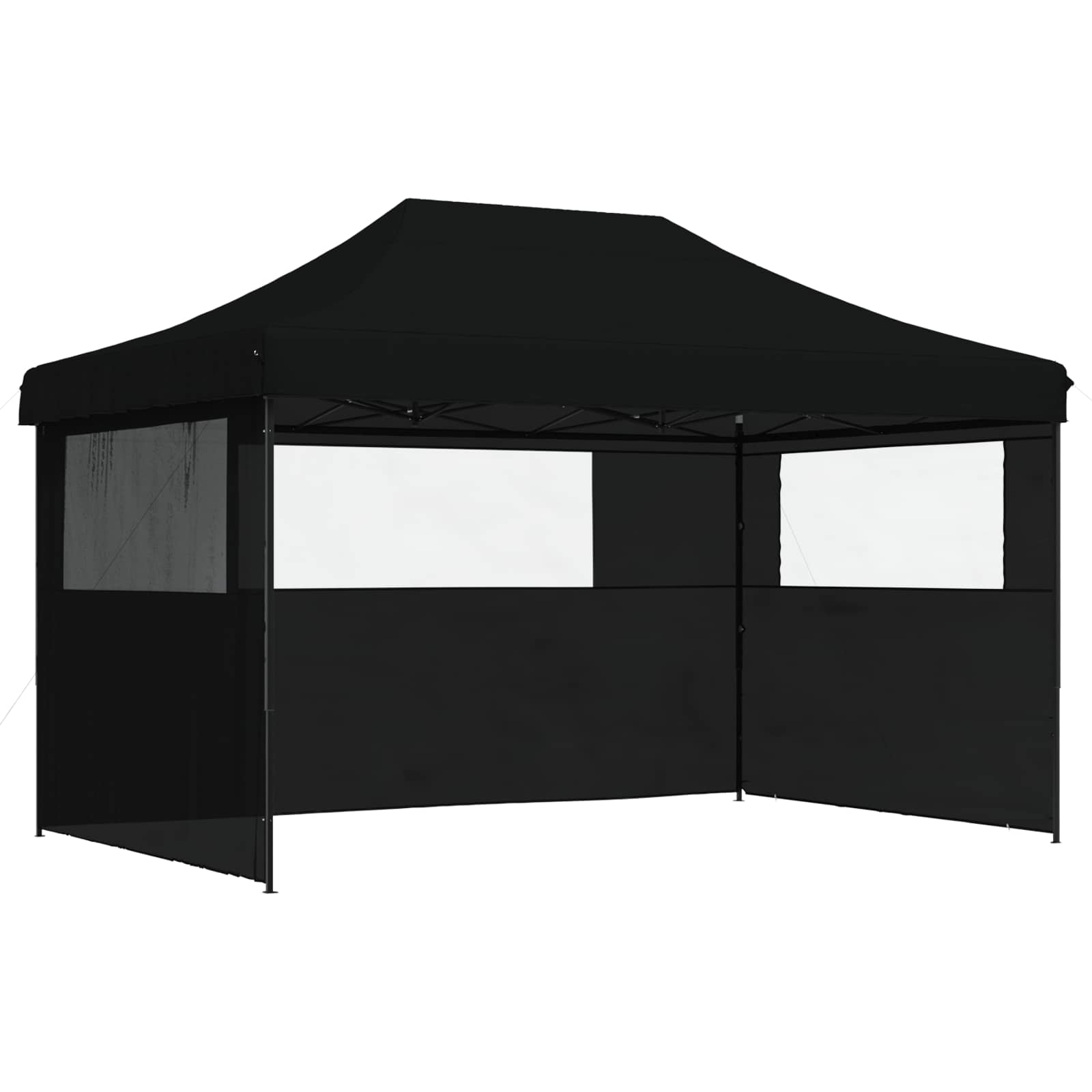 Partytent Inklapbaar Pop-Up Zwart