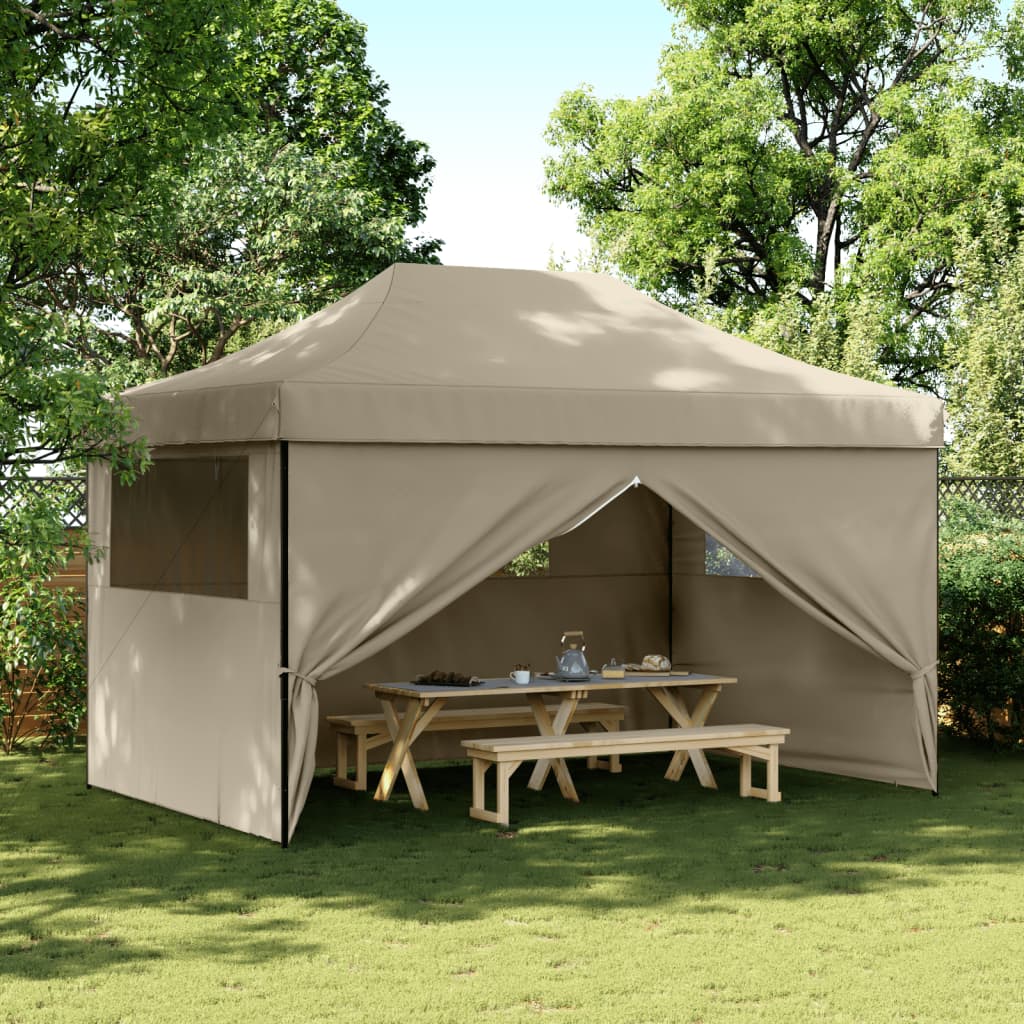 Partytent Inklapbaar Pop-Up Taupe