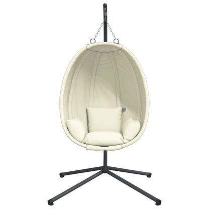 Hangstoel Met Standaard Stof En Staal