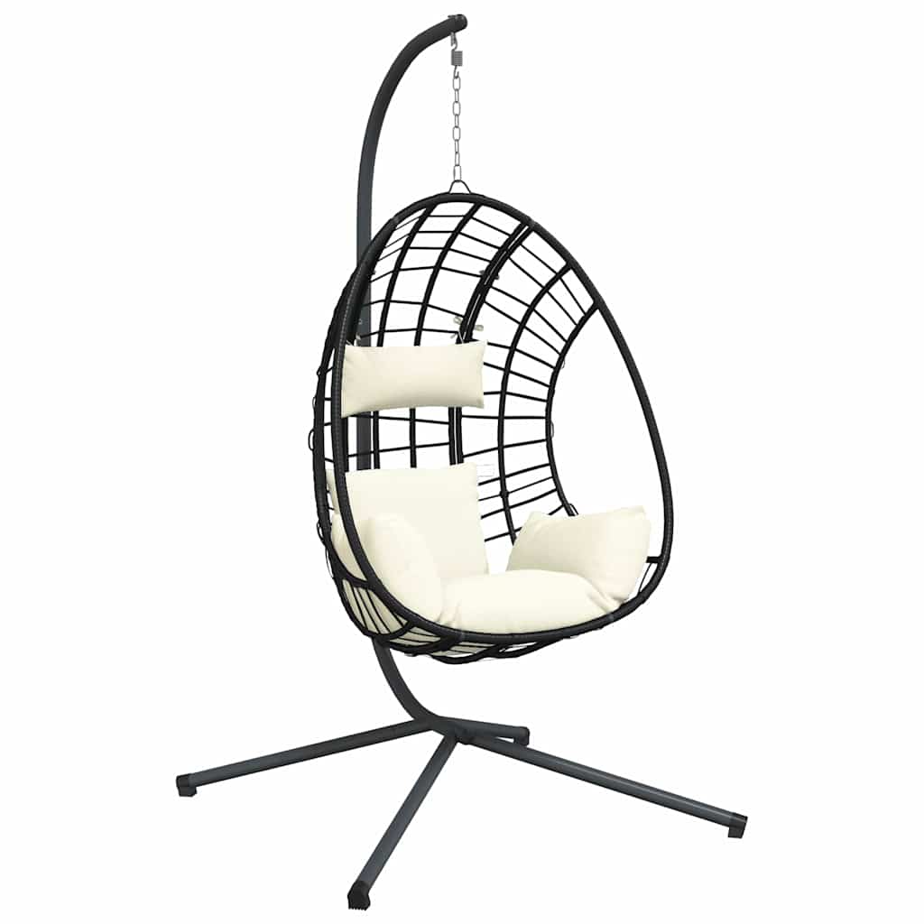 Hangstoel Met Standaard Rattan En Staal