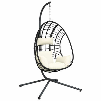 Hangstoel Met Standaard Rattan En Staal