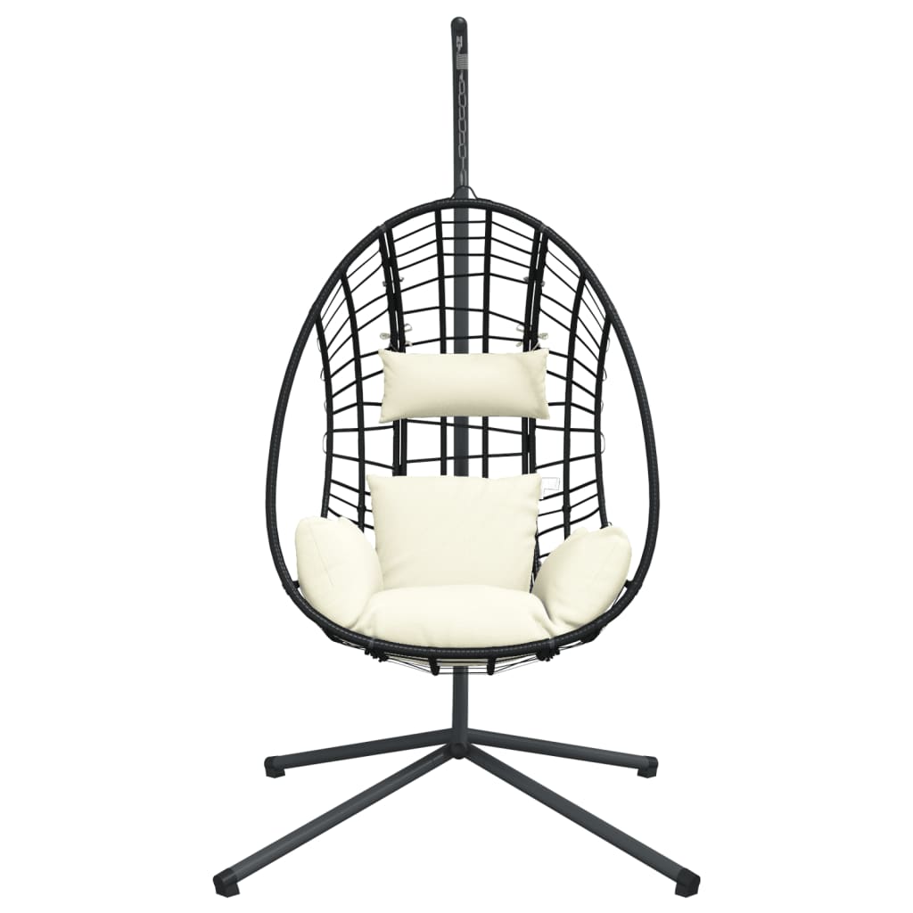 Hangstoel Met Standaard Rattan En Staal