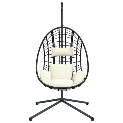 Hangstoel Met Standaard Rattan En Staal