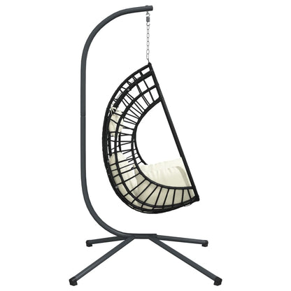 Hangstoel Met Standaard Rattan En Staal