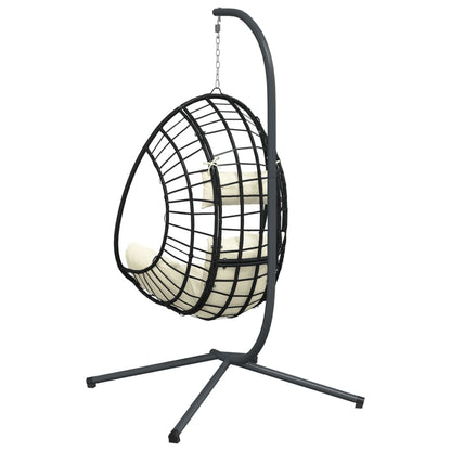 Hangstoel Met Standaard Rattan En Staal