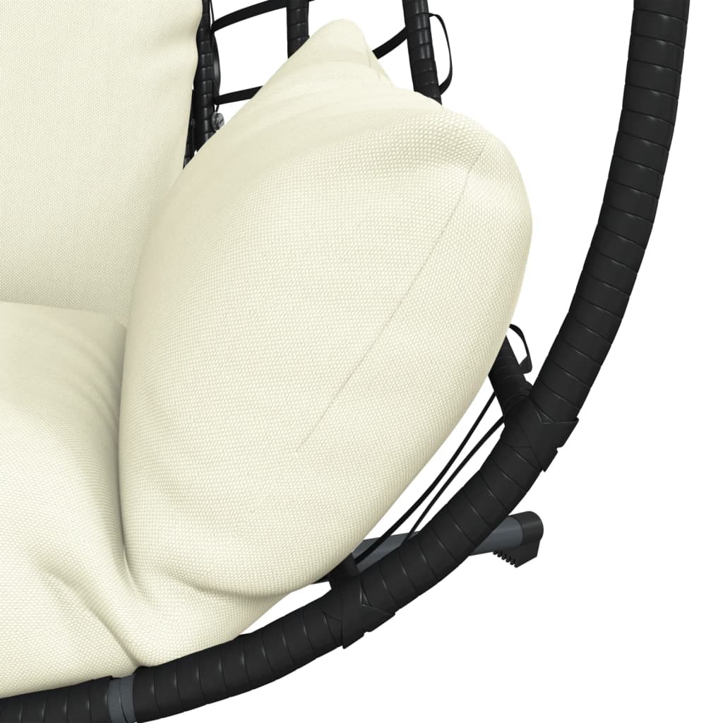 Hangstoel Met Standaard Rattan En Staal