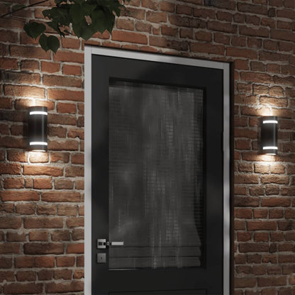Buitenwandlampen 35 W Halfrond Zwart