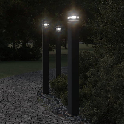 Buitenvloerlampen Aluminium Zwart