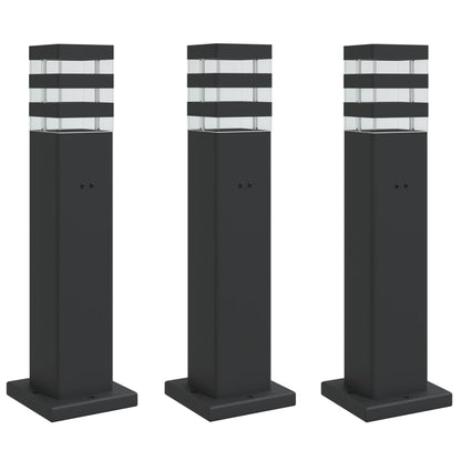 Buitenvloerlampen Aluminium Zwart