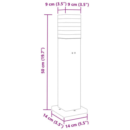 Buitenvloerlampen Aluminium Zwart