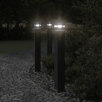 Buitenvloerlampen Aluminium Zwart