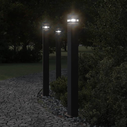 Buitenvloerlampen Aluminium Zwart