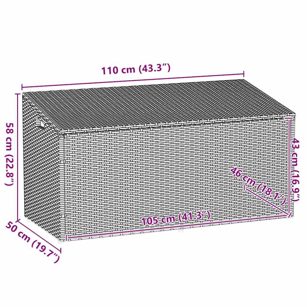 Tuinbox Poly Rattan