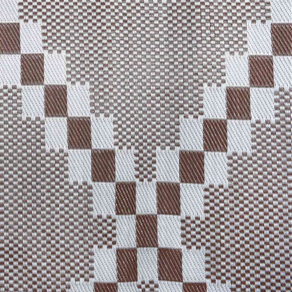 Buitentapijt Arakil Bruin En Wit 400 × 300 Cm 50% Polypropyleen Grijs En Wit