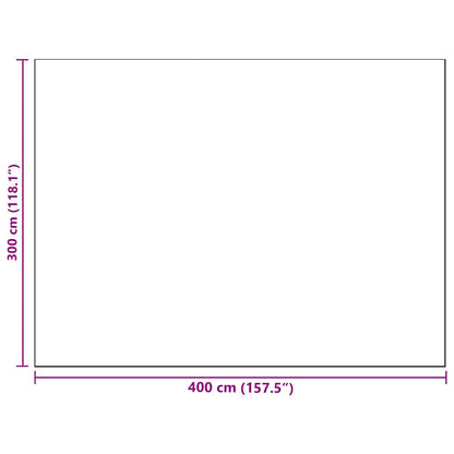 Buitentapijt Arakil Bruin En Wit 400 × 300 Cm 50% Polypropyleen Grijs En Wit