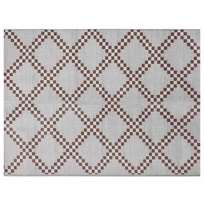 Buitentapijt Arakil Bruin En Wit 400 × 300 Cm 50% Polypropyleen Grijs En Wit
