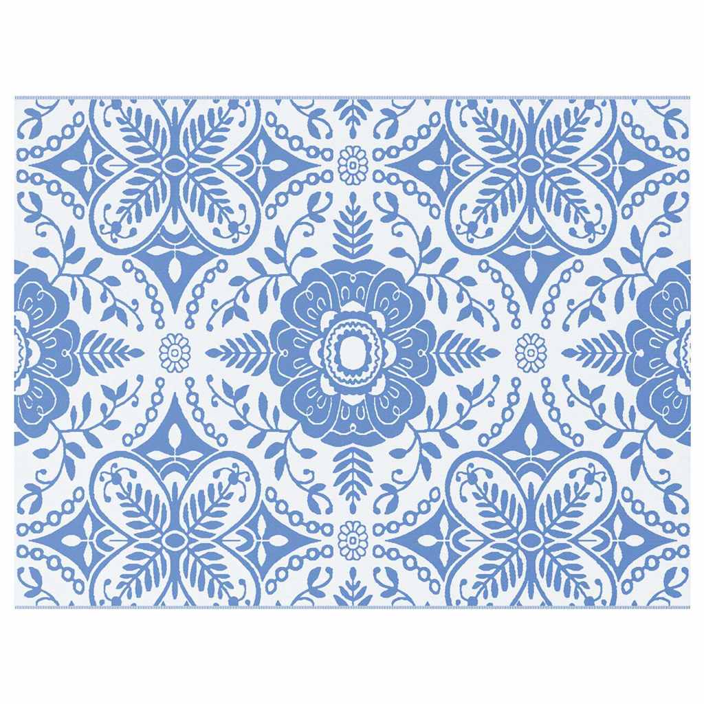 Buitentapijt Bloemen Arakil Baby Blauw En Wit 400 × 300 Cm