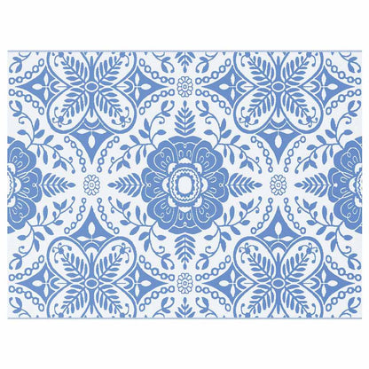 Buitentapijt Bloemen Arakil Baby Blauw En Wit 400 × 300 Cm