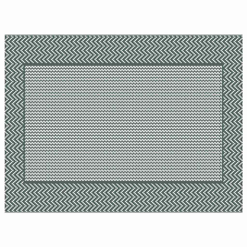 Buitentapijt Arakil Groen En Wit 400 × 300 Cm 50% Polypropyleen Blad