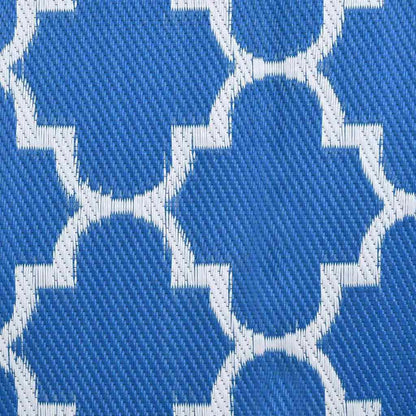 Buitentapijt Arakil Blauw En Wit 400 × 300 Cm 50% Polypropyleen Blad