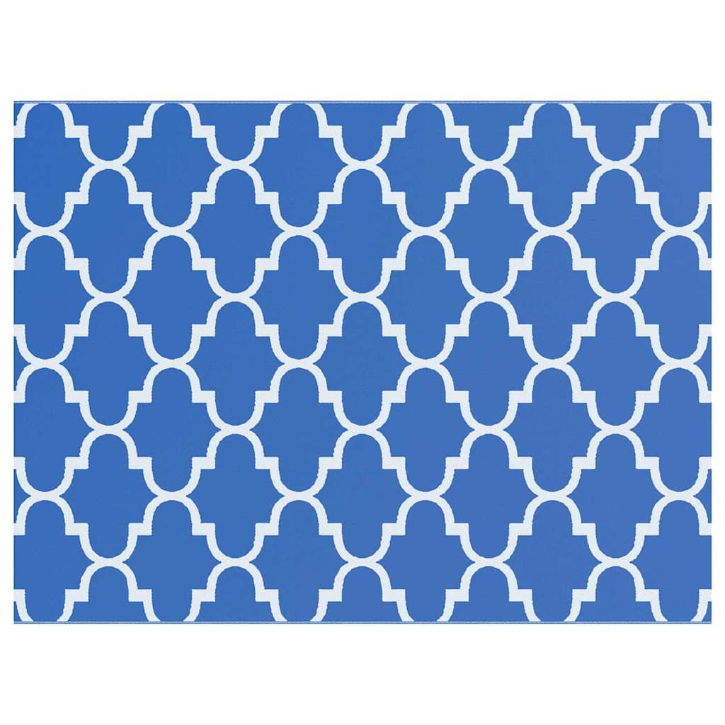 Buitentapijt Arakil Blauw En Wit 400 × 300 Cm 50% Polypropyleen Blad