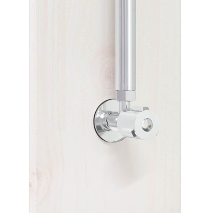 Buitendouche 206 Cm Massief Grenenhout En Roestvrij Staal Wit