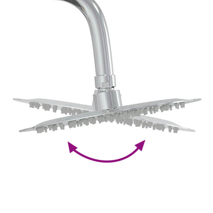 Buitendouche 206 Cm Massief Grenenhout En Roestvrij Staal Wit