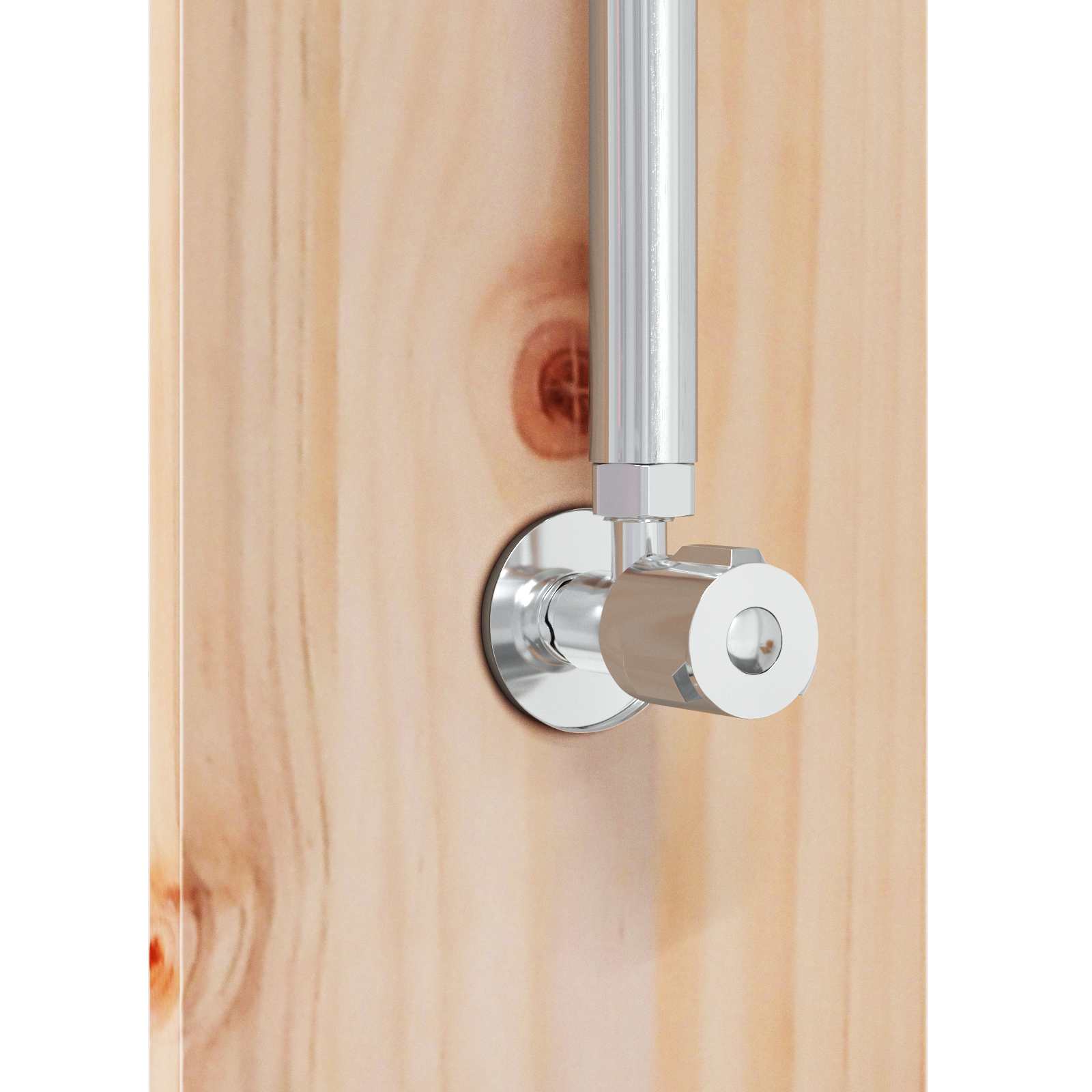 Buitendouche 246 Cm Massief Grenenhout En Roestvrij Staal