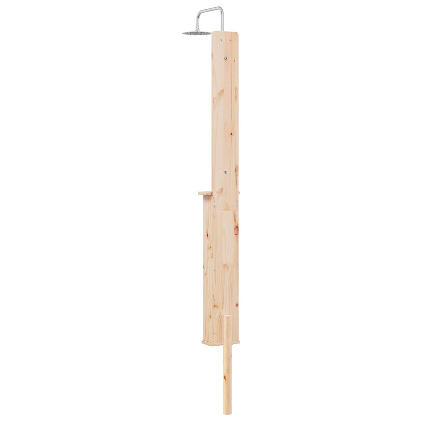 Buitendouche 246 Cm Massief Grenenhout En Roestvrij Staal