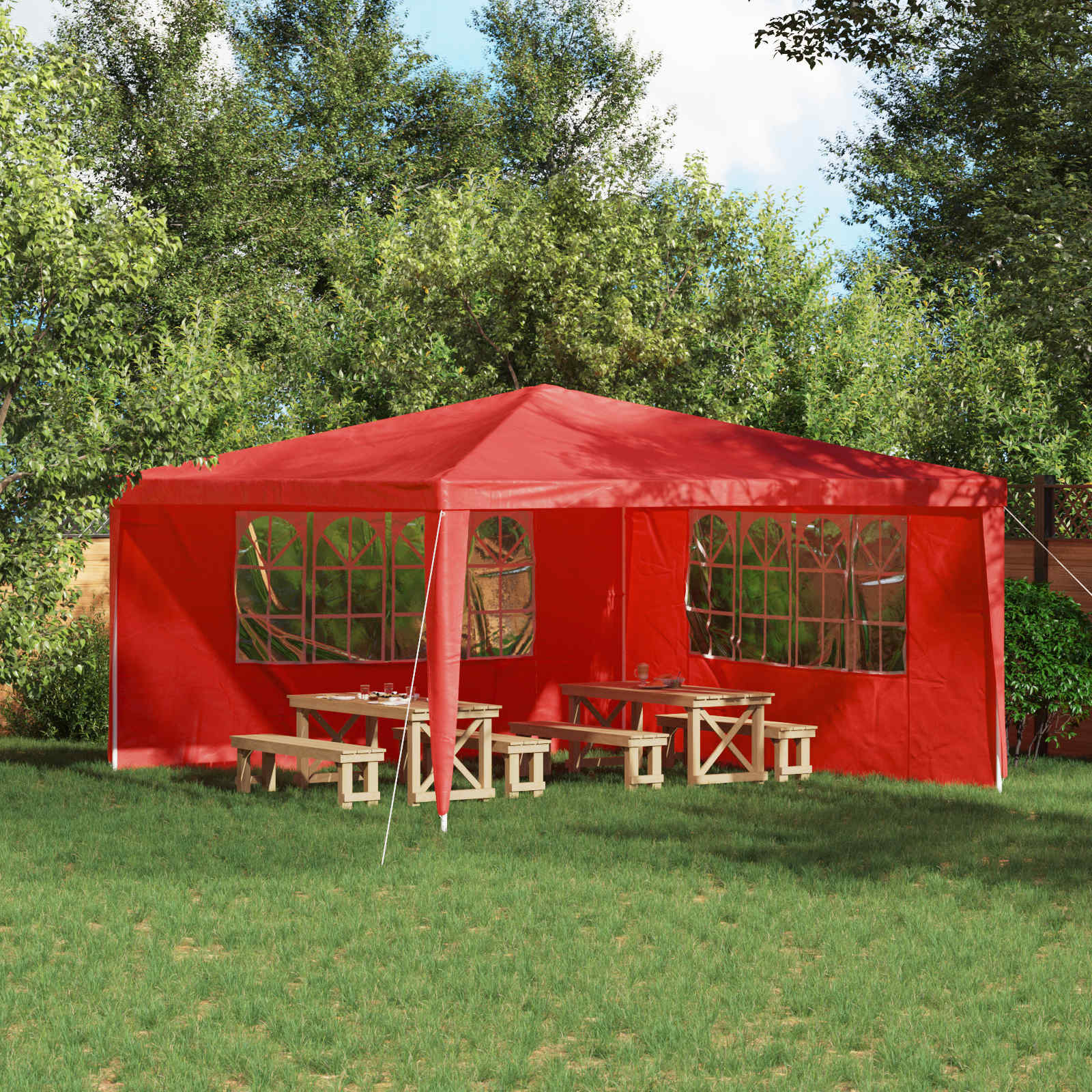 Party Tent Zijwand 2 Pcs Pe En Staal