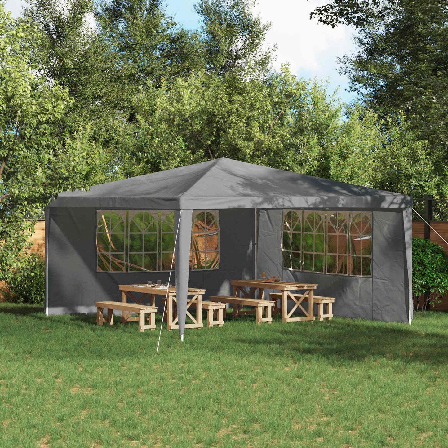 Party Tent Zijwand 2 Pcs Pe En Staal